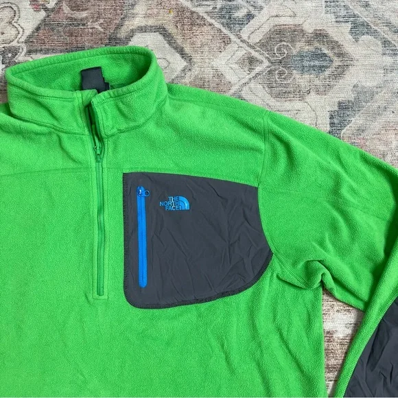 The North Face Green Gray Blue Sweatshirt Top Shirt Men’s Size XL/TG. V - Picture 2 of 6